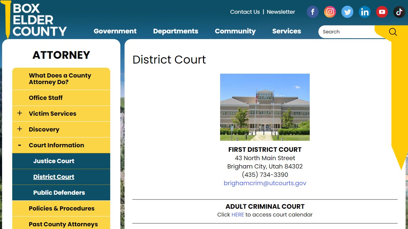 District Court | Box Elder County Utah